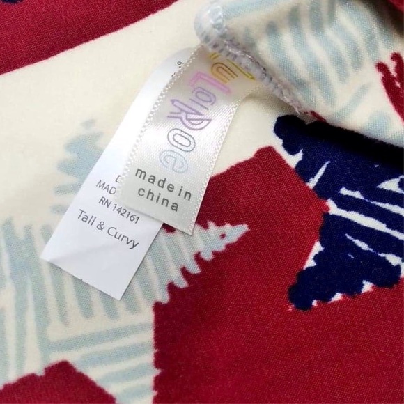 LuLaRoe OS Leggings Stars & Stripes 
RARE UNICORN - Picture 3 of 7